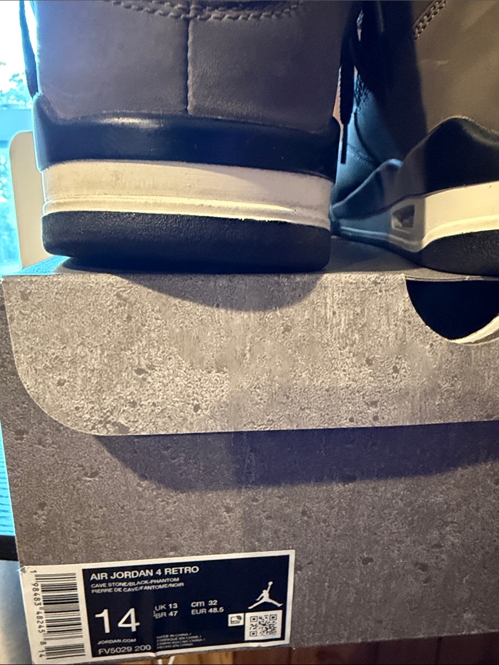 Jordan Men’s Sneakers in Brown and Black Cave Stone - Picture 3 of 6